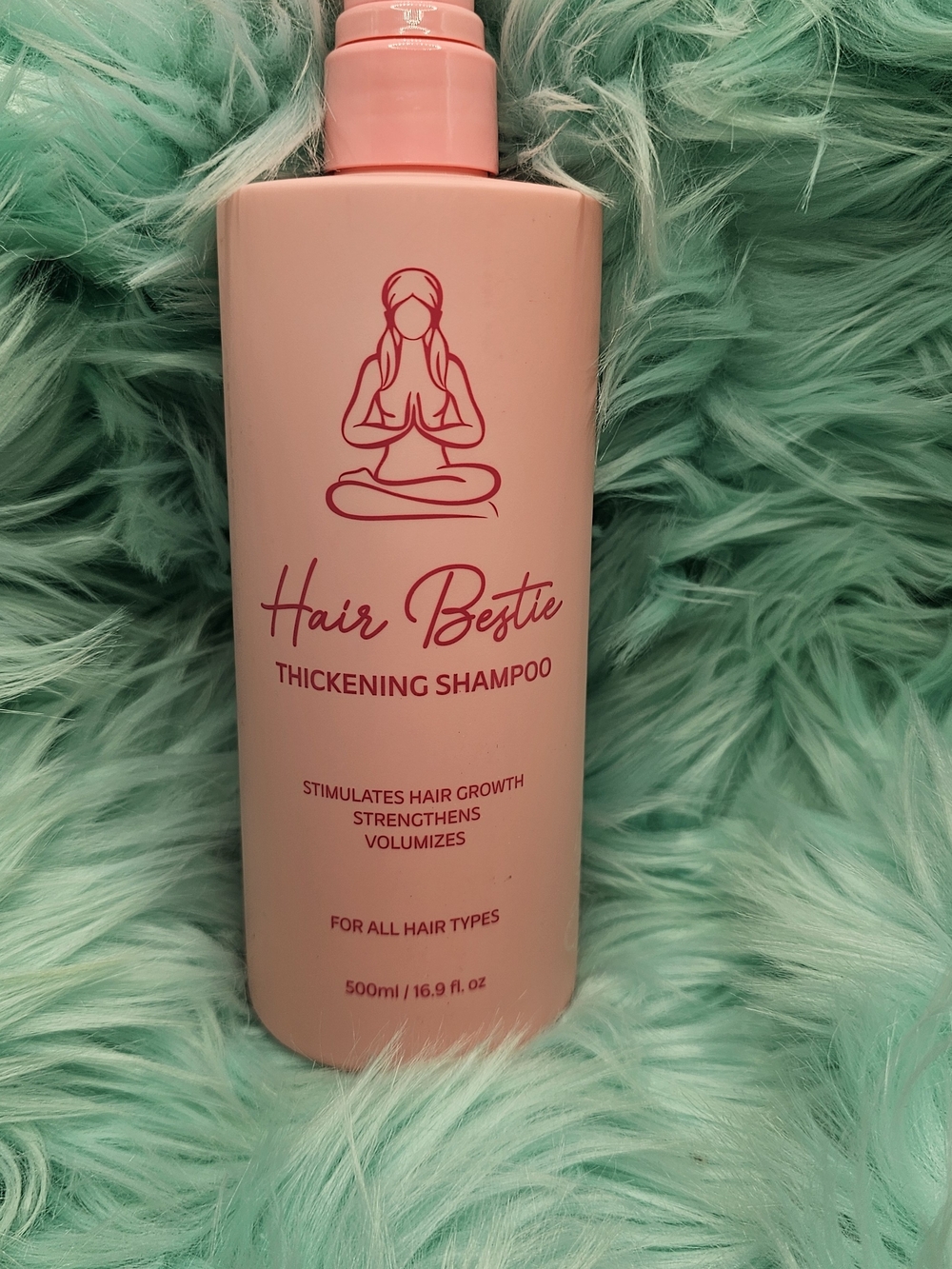 Karma Beauty Hair Bestie Thickening Shampoo formulated with biotin and caffeine